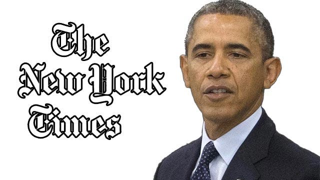Obama gets assist from New York Times