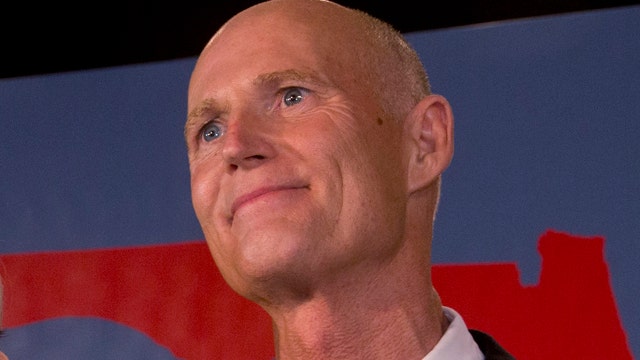 What was Rick Scott's key to Florida gubernatorial victory?