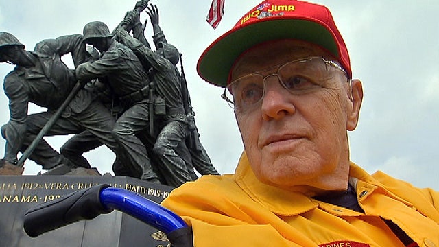 WWII veteran relives Iwo Jima experience at memorial