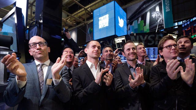 Twitter stock soars on first day