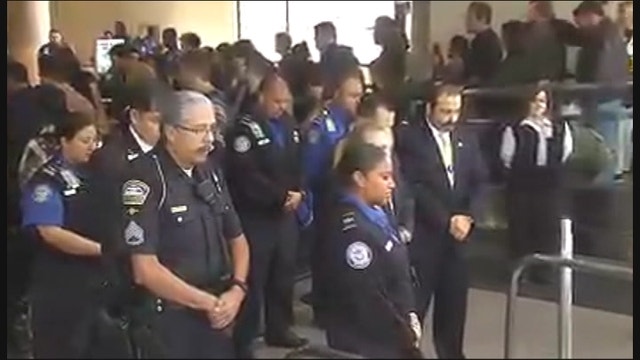 Airports Hold Silent Tribute For Slain TSA Officer Gerardo Hernandez