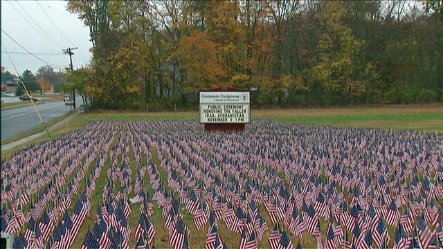 New Jersey town flies thousands of flags for vets