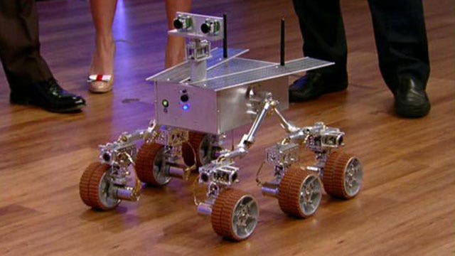 Sisters build Mars rover replica