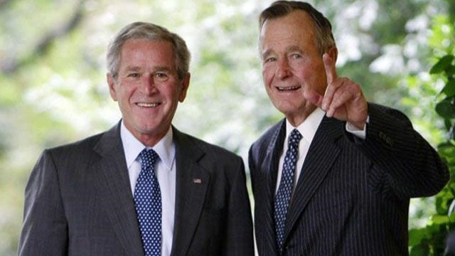 President George W Bush releases biography of his father