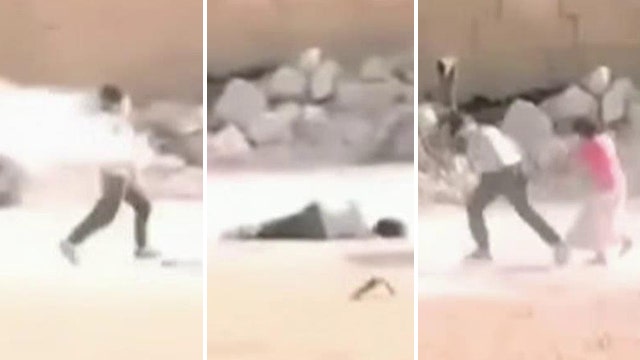 Video purportedly shows Syrian boy fake death to save girl