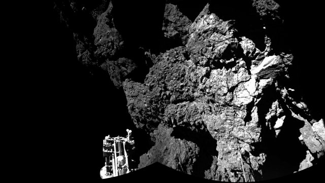 European Space Agency releases images taken from comet 