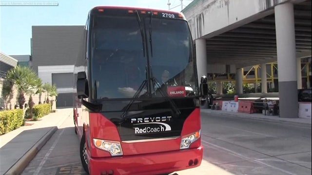 Passengers travel in style on luxury buses