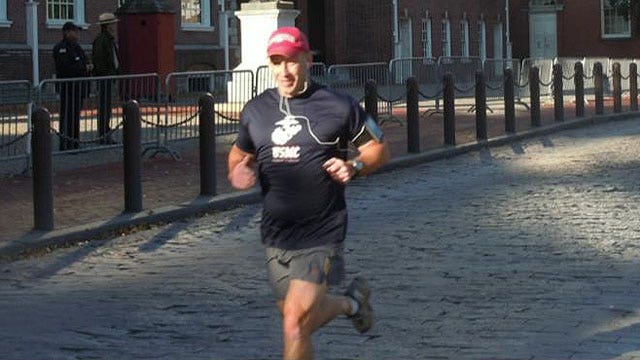 Marine runs 239 miles in honor of Corps