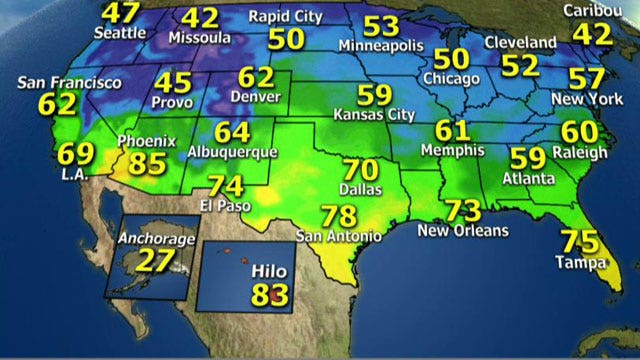 National forecast for Friday, November 15