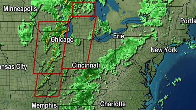 Massive storms on the move through Midwest