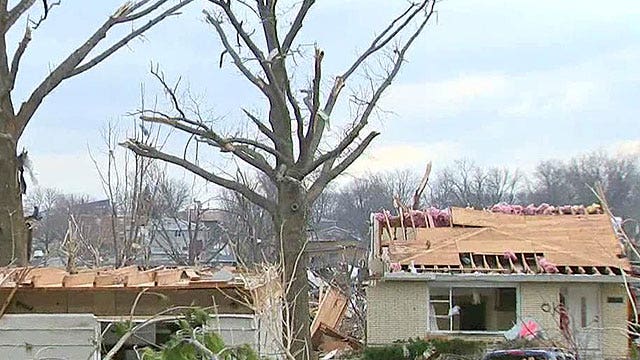 Dozens of tornadoes, intense storms level Midwest towns