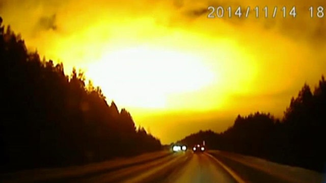 Mysterious blast lights up night sky in Russia