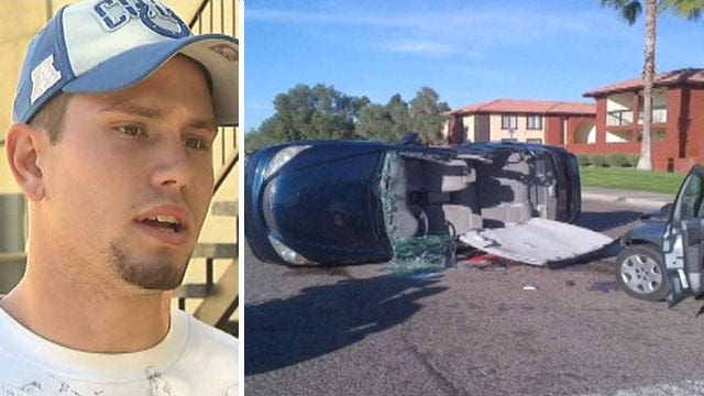 Man saves woman's life after car crash and disappears