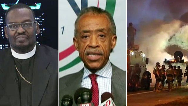 Is Al Sharpton riling up racial unrest in Ferguson?