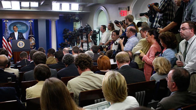White House press corps protest lack of access to president 