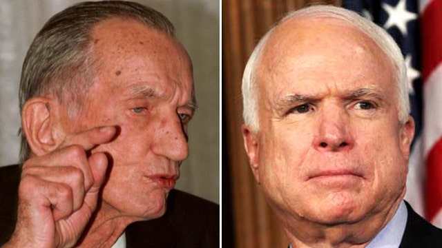 Jan Karski and Sen. John McCain 