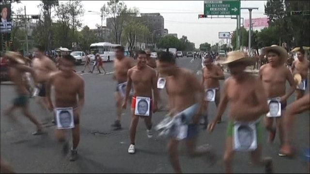 Farmers protest in their underwear in Mexico