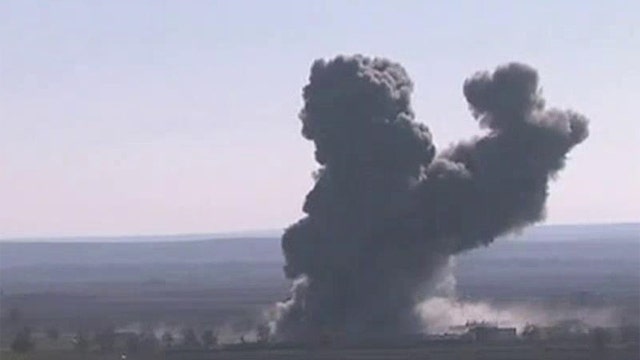 Syrian activists: Coalition strikes target ISIS stronghold