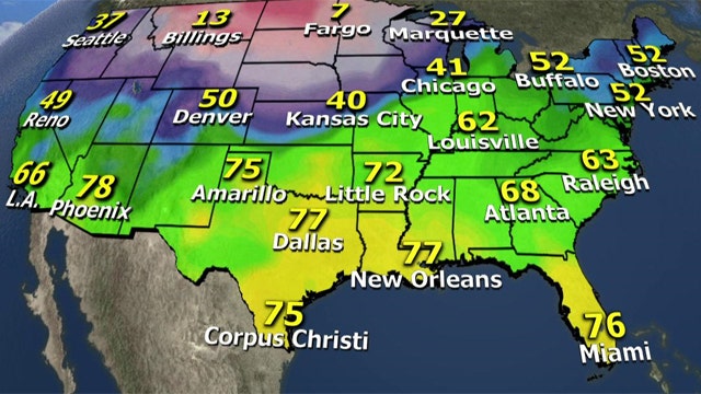 National forecast for Sunday, November 30