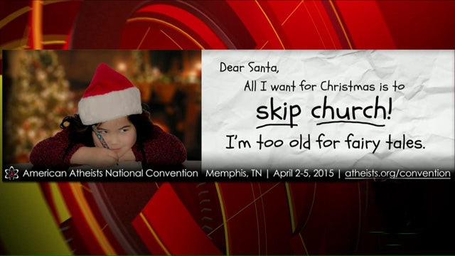 Atheists promote 'skip church' Christmas billboard
