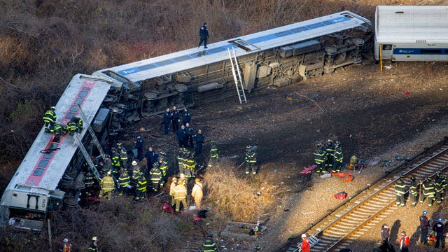 Speed the major factor in deadly train derailment