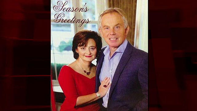 Twitter pokes fun at 'awkward' Tony Blair Christmas card