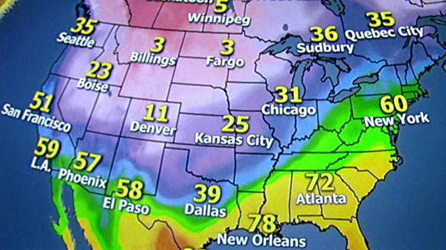 National forecast for Wednesday, December 4