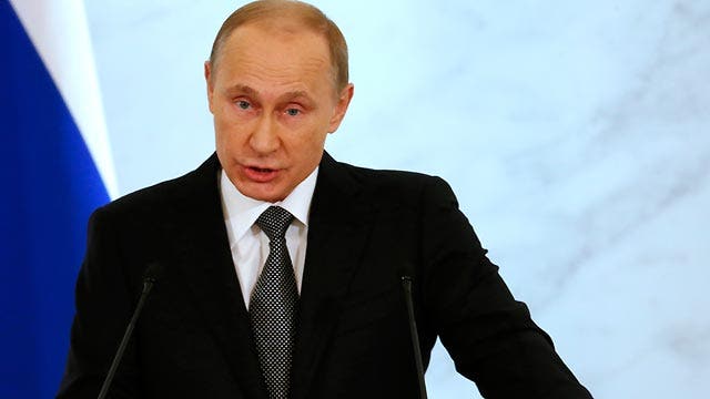 Putin defiant against West in address