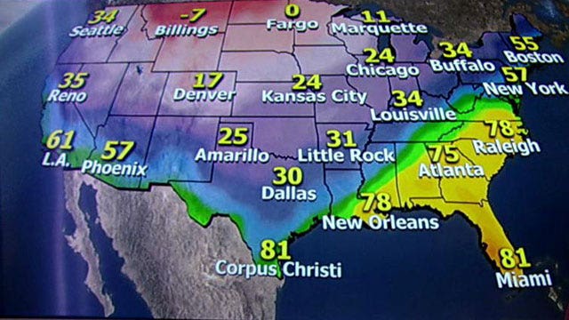 National forecast for Thursday, December 5