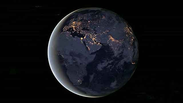 What does Earth look like at night?