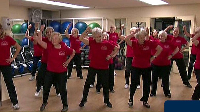 Dancing seniors go Gangnam style