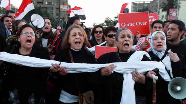 Mass political demonstrations continues in Egypt