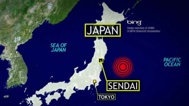 Gelombang tsunami kecil melanda prefektur Miyagi Jepang setelah gempa kuat