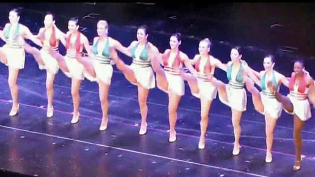 Back stage with the Rockettes