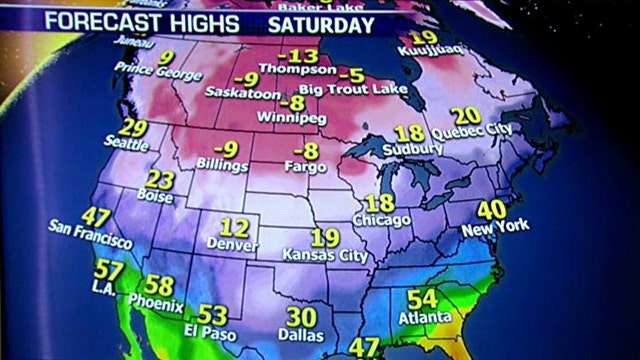 National forecast for Saturday, December 7
