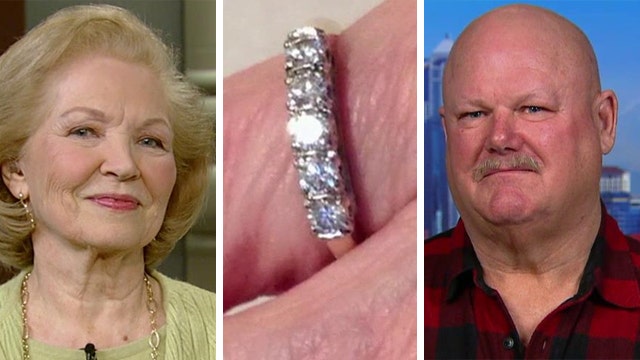 Woman reunited with family wedding ring