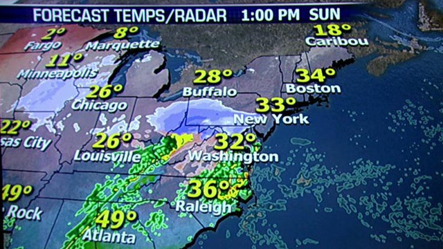 National forecast for Sunday, December 8