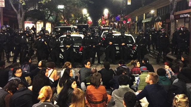 Police violence protests turn destructive in Berkeley