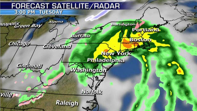 National forecast for Monday, December 8