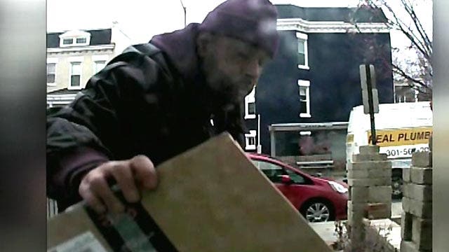 Christmas package thief gets nasty surprise