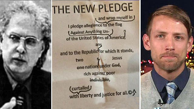 Professor forces anti-American pledge on students