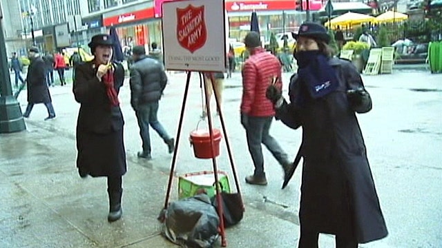 Salvation Army bell ringers take it to the next level