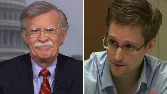 Amb. Bolton: Snowden doesn't deserve amnesty for us