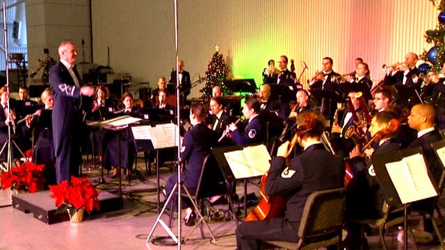 US Air Force Band performs live