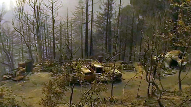 Wildfire destroys 15 homes, evacuates 100 people in Calif.