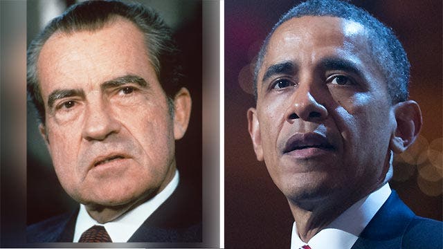 Obama's approval rating keeping company with Nixon?