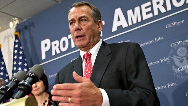 Boehner offers a backup plan for 'fiscal cliff'
