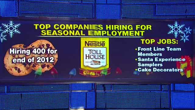 'Tis the season: Companies still hiring for seasonal jobs