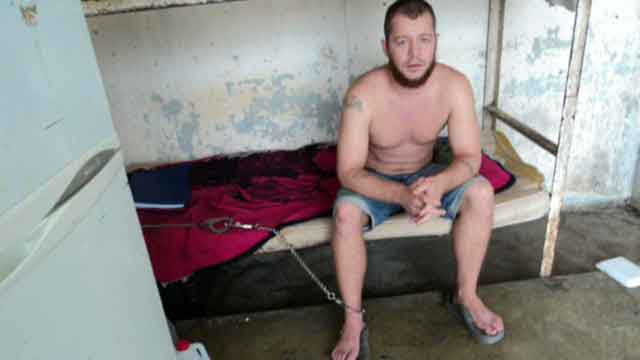 Jailed Marine chained to bed in Mexican prison