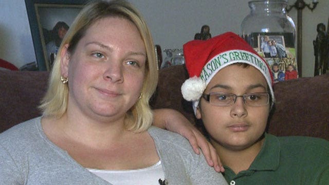 Christmas joy for robbed and beaten teen